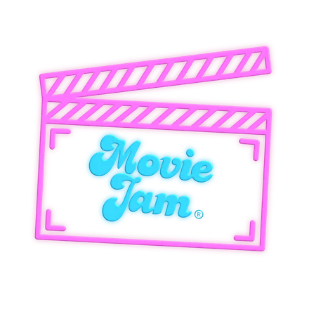 MovieJam clapperboard logo